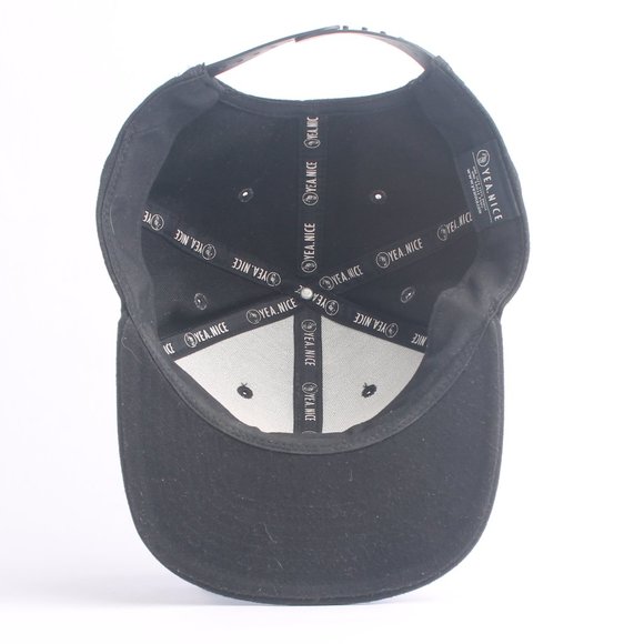 YEA NICE Black Snapback Streetwear Hat Baseball Cap - Picture 9 of 16